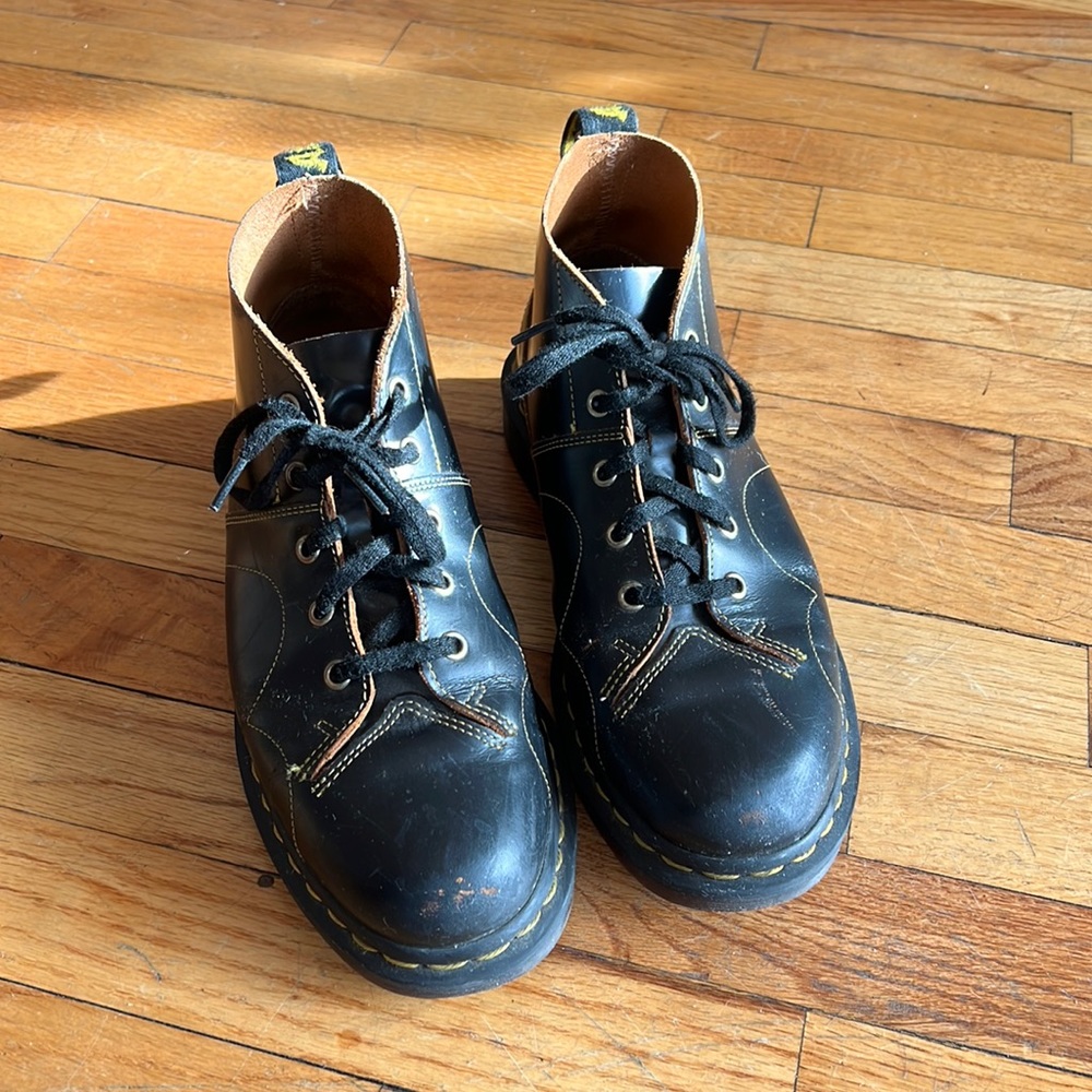 Dr. Marten Church Leather Monkey Boots